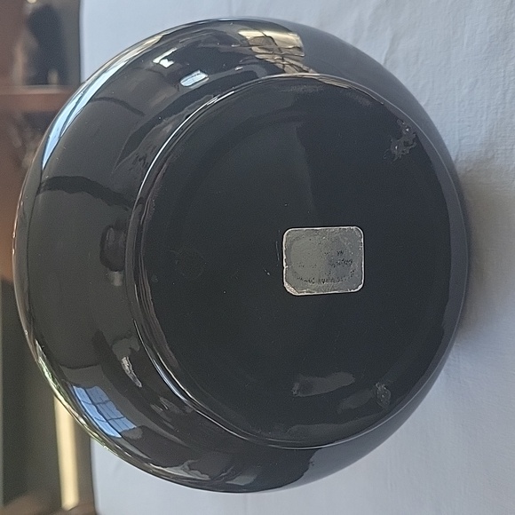 MCM black and red drip glaze vase - Picture 2 of 6